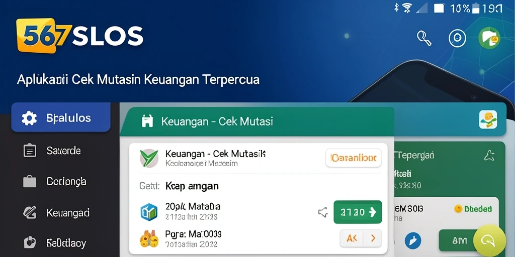 Tampilan utama aplikasi Cek Mutasi 567SLOTS dengan fitur lengkap.