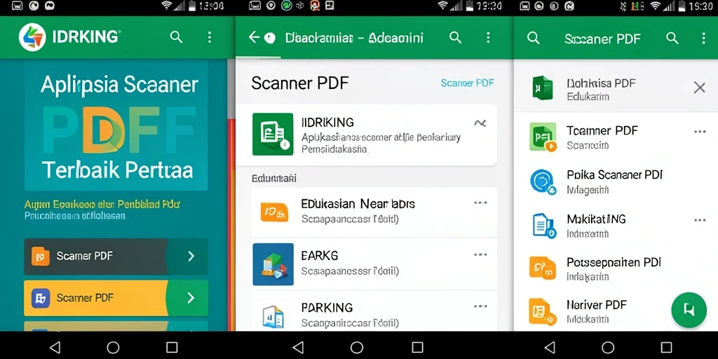 Antarmuka utama IDRKING menunjukkan fitur pemindaian PDF yang praktis.