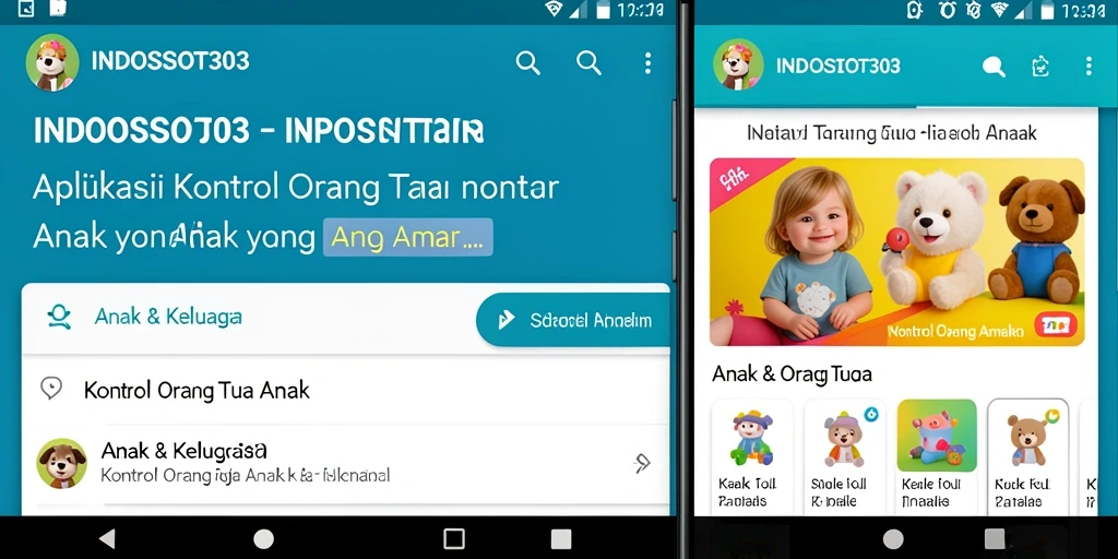 Antarmuka aplikasi INDOSLOT303 untuk kontrol orang tua yang intuitif.