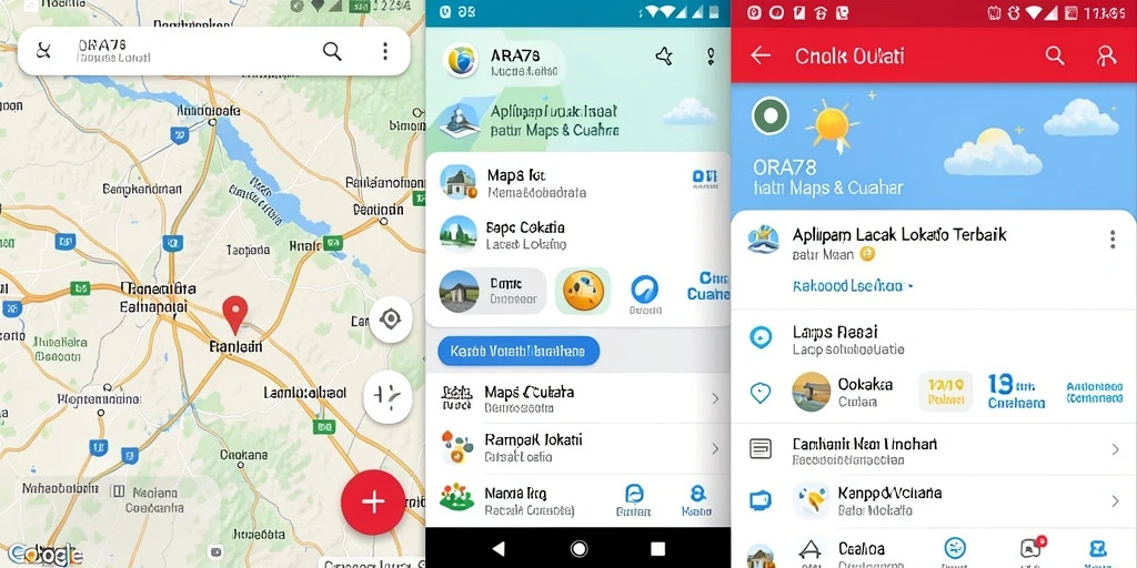 Tampilan antarmuka aplikasi Lacak Lokasi ORA78 yang informatif.