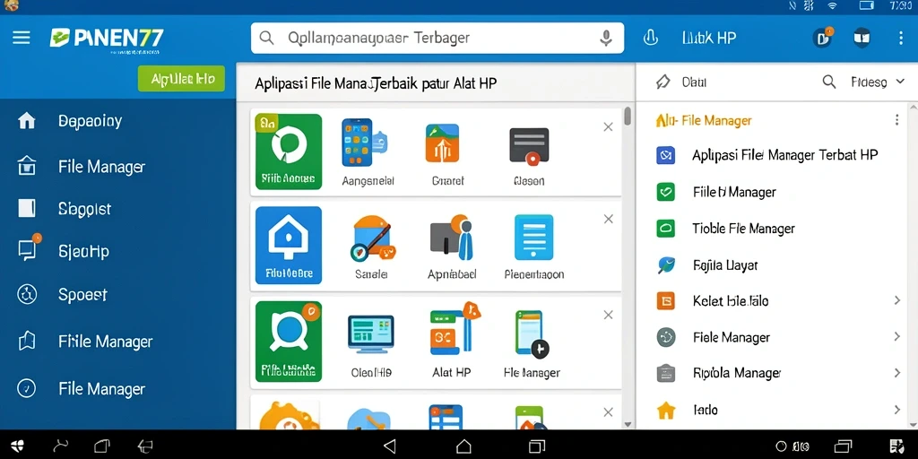 Tampilan antarmuka aplikasi PANEN77 yang user-friendly dan fungsional.