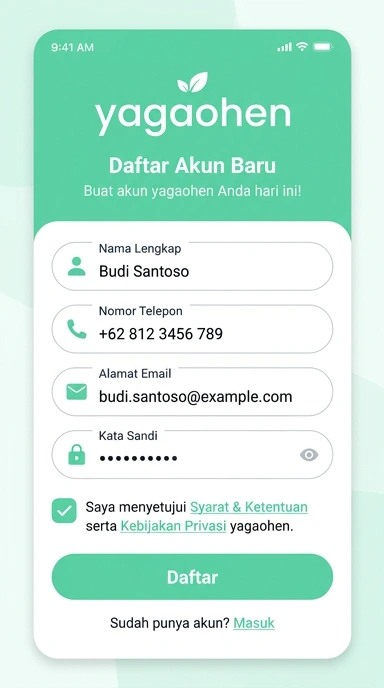 Panduan Lengkap Mendaftar Akun Yagaohen