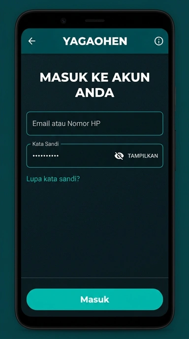 Panduan Login Akun Yagaohen untuk Pengguna Android